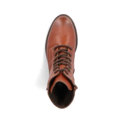 Rieker Damen Schnürstiefel fuchsbraun