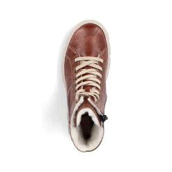 Rieker Damen Schnürstiefel kastanienbraun
