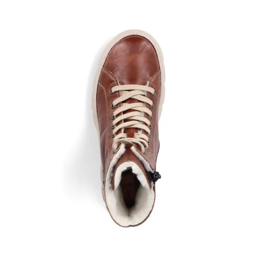 Rieker Damen Schnürstiefel kastanienbraun