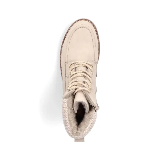 Rieker Damen Schnürstiefel sandbeige