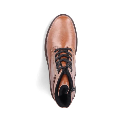 Rieker Damen Schnürstiefel kupferbraun