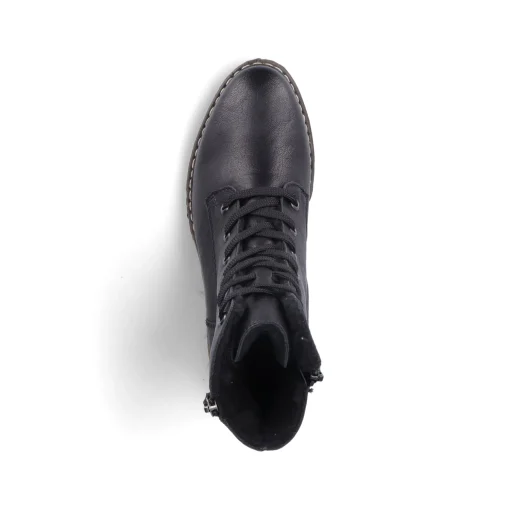 Rieker Damen Schnürstiefel nachtschwarz