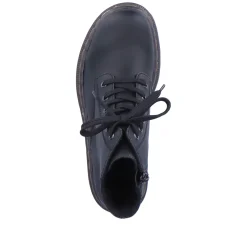 Rieker Damen Schnürstiefel carbonschwarz