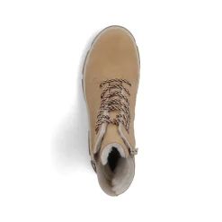 Rieker Damen Schnürstiefel kamelbraun