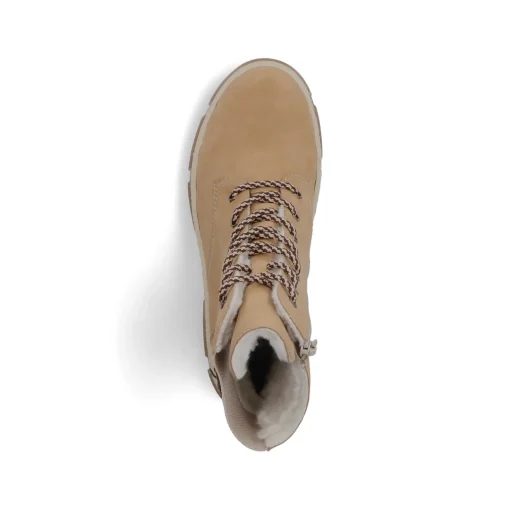 Rieker Damen Schnürstiefel kamelbraun