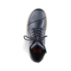 Rieker Damen Schnürstiefel marineblau