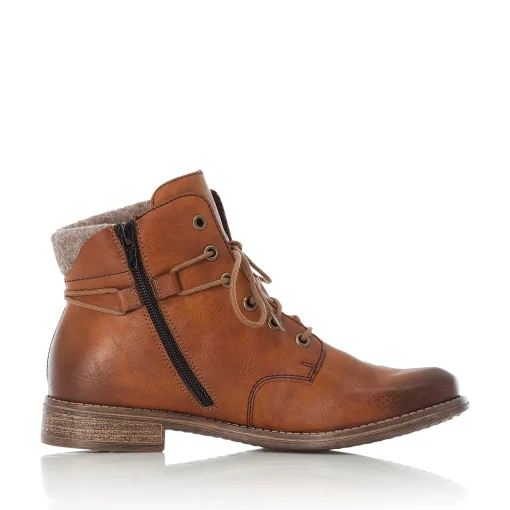 Rieker Damen Schnürstiefel zimtbraun