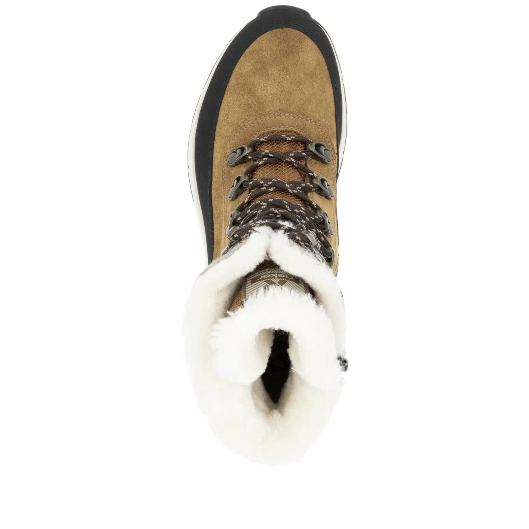 Rieker Damen Schnürstiefel kamelbraun