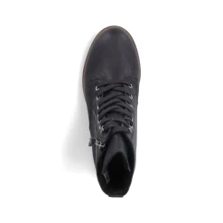 Rieker Damen Schnürstiefel asphaltschwarz