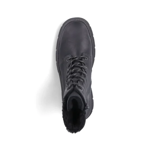 Rieker Damen Schnürstiefel nachtschwarz