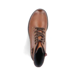 Rieker Damen Schnürstiefel kastanienbraun