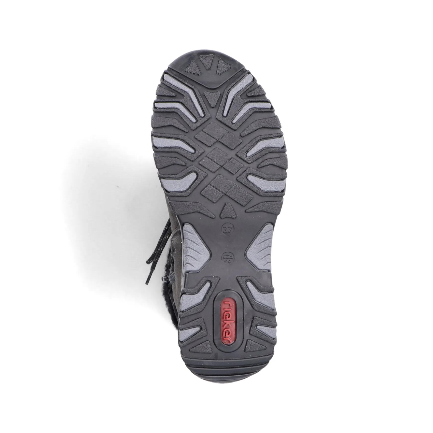 Rieker Damen Schnürstiefel stahlgrau