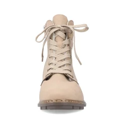 Rieker Damen Schnürstiefel sandbeige