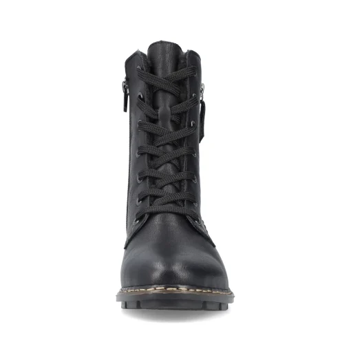 Rieker Damen Schnürstiefel nachtschwarz