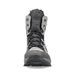 Rieker Damen Schnürstiefel silbergrau