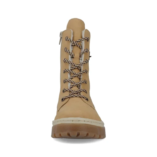 Rieker Damen Schnürstiefel kamelbraun