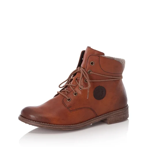 Rieker Damen Schnürstiefel zimtbraun