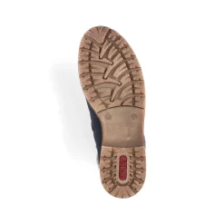Rieker Damen Schnürstiefel dunkelblau