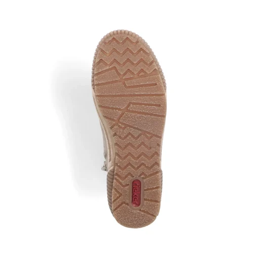 Rieker Damen Schnürstiefel cremebeige