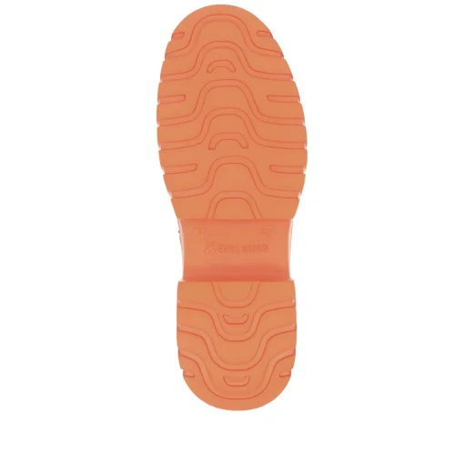 Rieker Damen Schnürstiefel khaki-glutorange