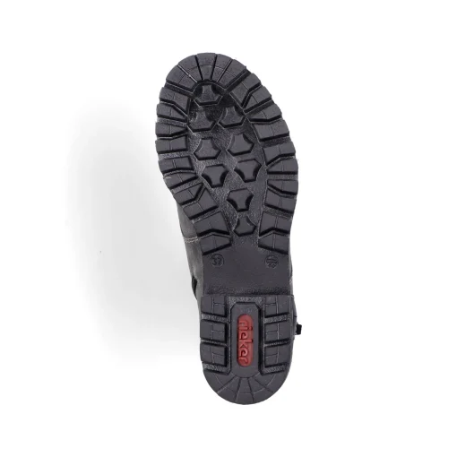 Rieker Damen Schnürstiefel mondgrau