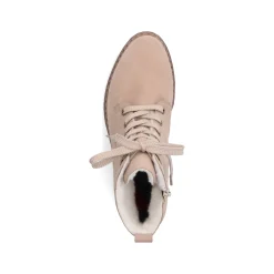Rieker Damen Schnürstiefel sandbeige
