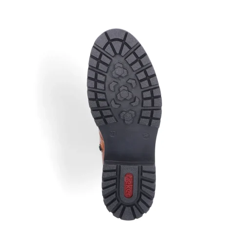Rieker Damen Schnürstiefel kupferbraun