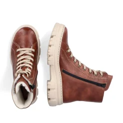 Rieker Damen Schnürstiefel kastanienbraun