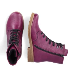 Rieker Damen Schnürstiefel aubergine