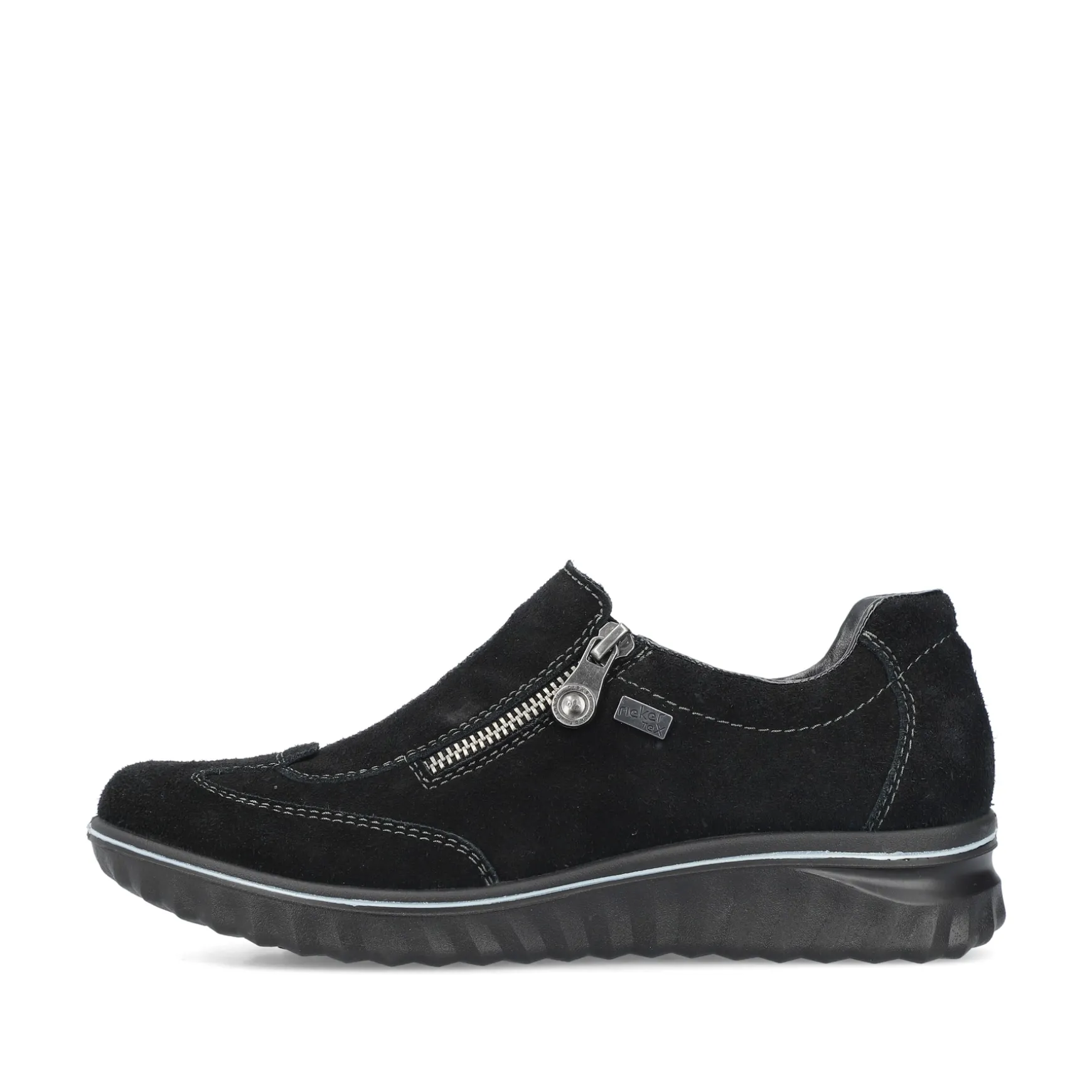 Rieker Damen Slipper asphaltschwarz