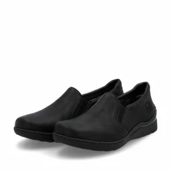 Rieker Damen Slipper asphaltschwarz