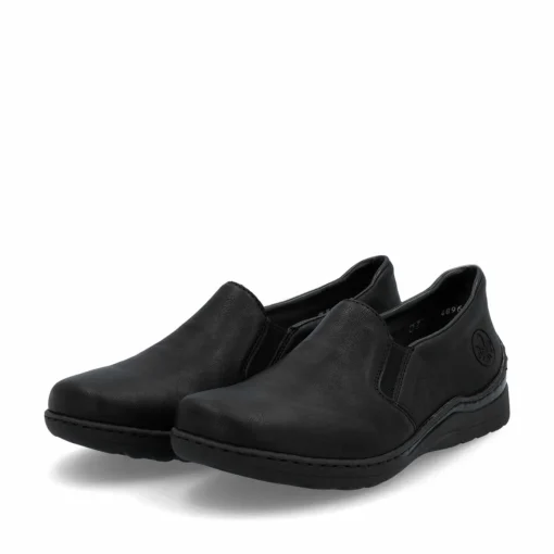 Rieker Damen Slipper asphaltschwarz