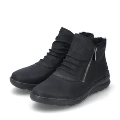 Rieker Damen Slipper asphaltschwarz