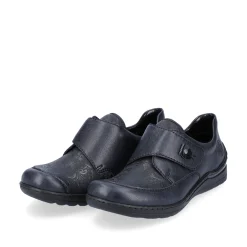 Rieker Damen Slipper asphaltschwarz