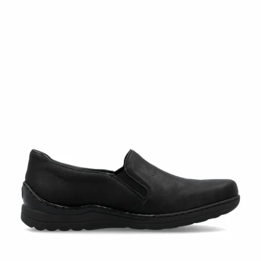 Rieker Damen Slipper asphaltschwarz