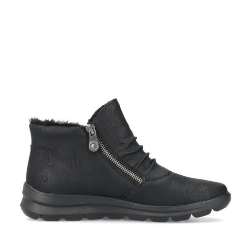 Rieker Damen Slipper asphaltschwarz