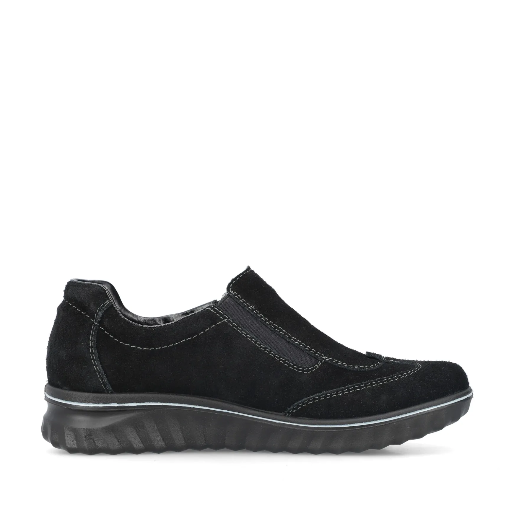 Rieker Damen Slipper asphaltschwarz