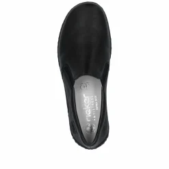 Rieker Damen Slipper asphaltschwarz