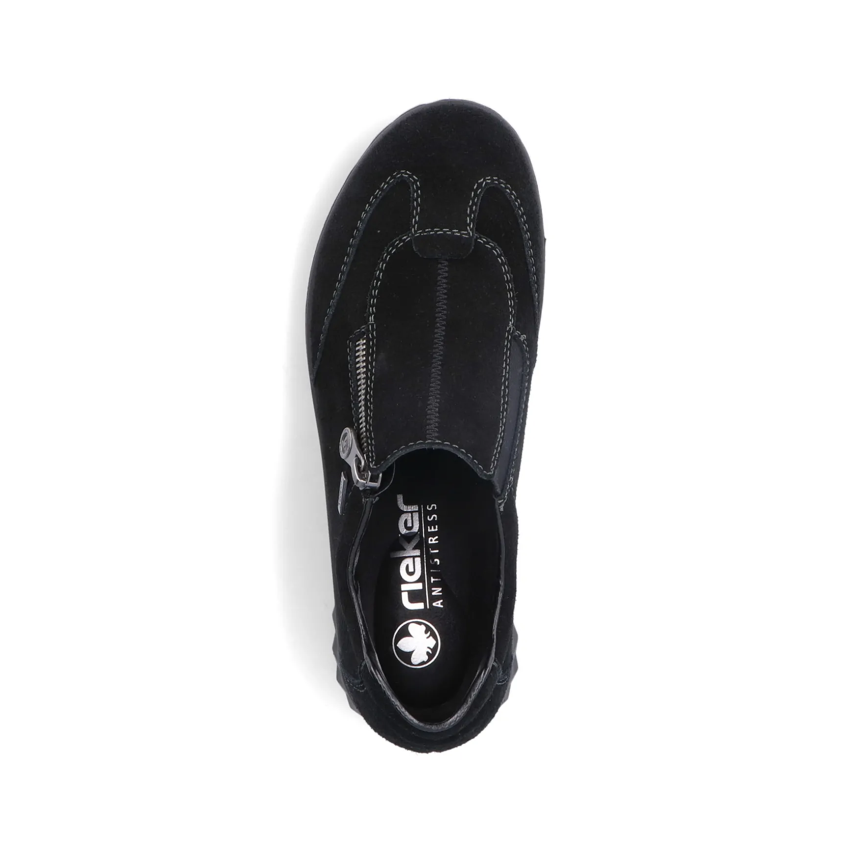 Rieker Damen Slipper asphaltschwarz