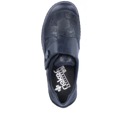 Rieker Damen Slipper asphaltschwarz
