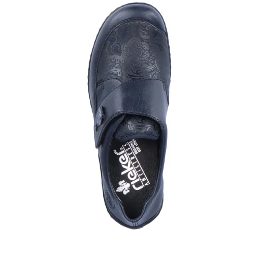 Rieker Damen Slipper asphaltschwarz