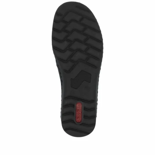 Rieker Damen Slipper asphaltschwarz
