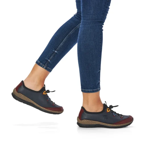 Rieker Damen Slipper azurblau