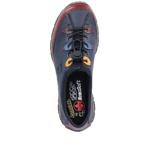 Rieker Damen Slipper azurblau
