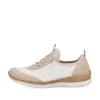 Rieker Damen Slipper cremeweiß