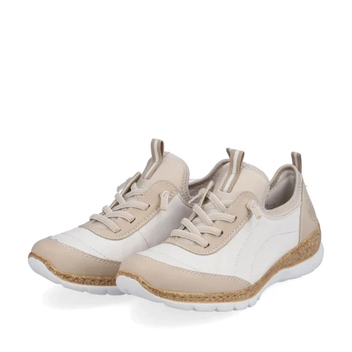 Rieker Damen Slipper cremeweiß