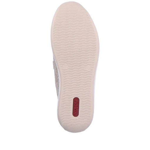 Rieker Damen Slipper cremebeige