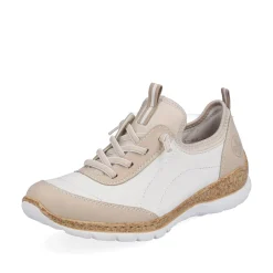 Rieker Damen Slipper cremeweiß