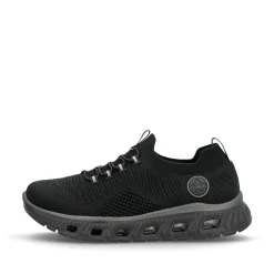 Rieker Damen Slipper graphitschwarz
