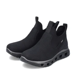 Rieker Damen Slipper graphitschwarz